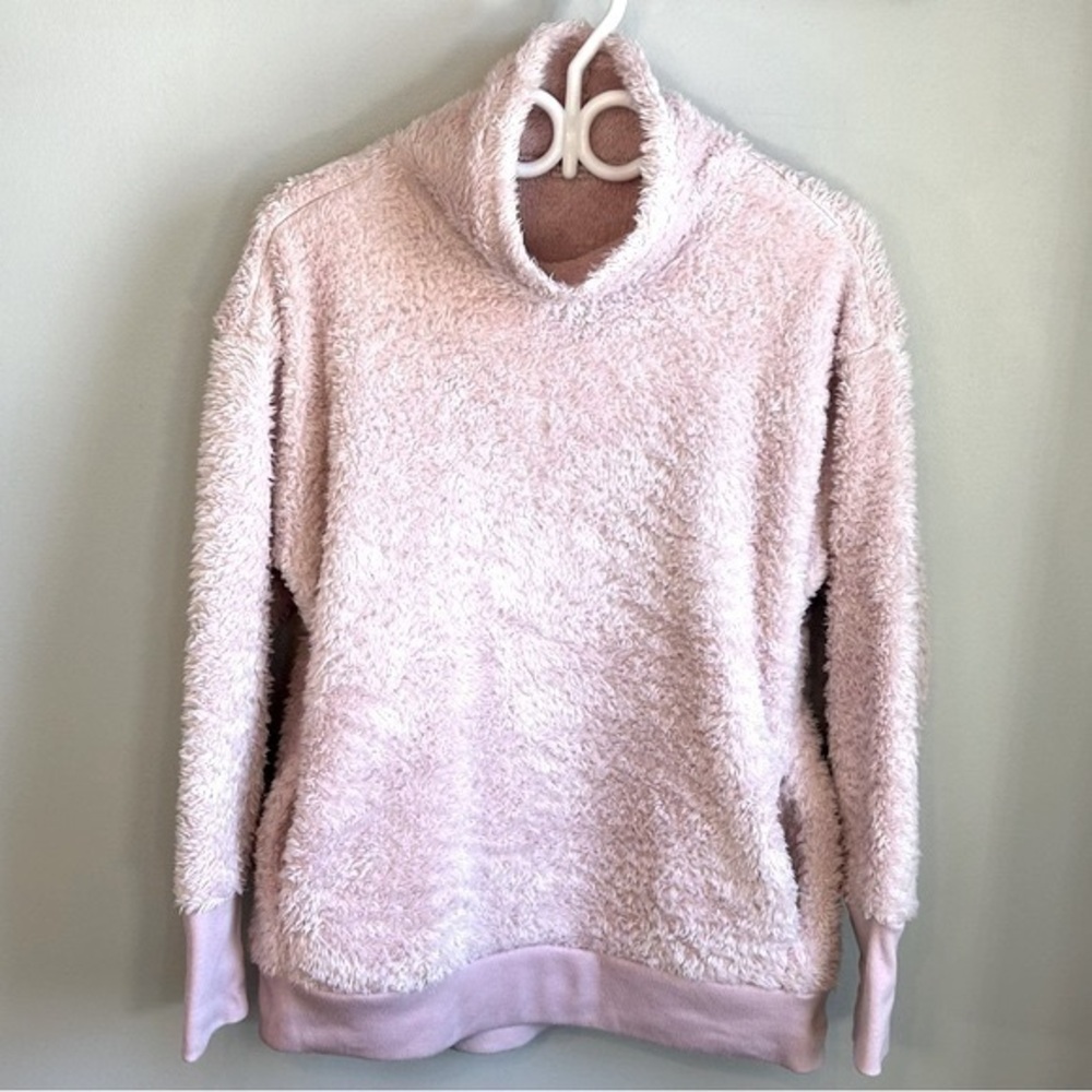 Winners Fuzzy Teddy Long Sleeve Turtleneck Sweater Womens Size M Winter